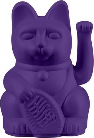 Kot szczęścia mini fioletowy 9,8cm
