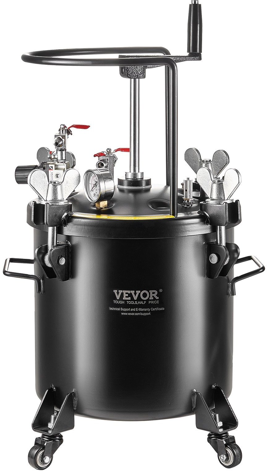 Zbiornik ciśnieniowy na farbę 20L 4,8 bar na kółkach
