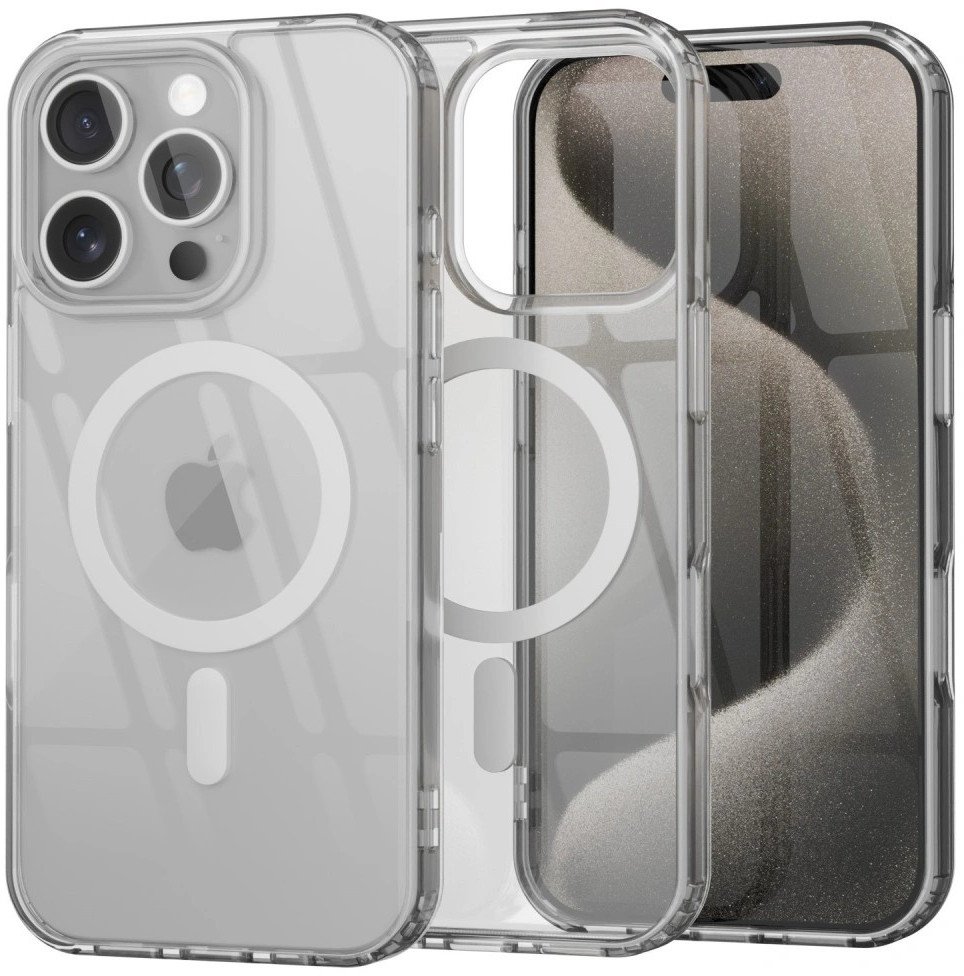 Etui Supero TPU Acrylic z MagSafe do iPhone 16 Pro Max, przezroczyste