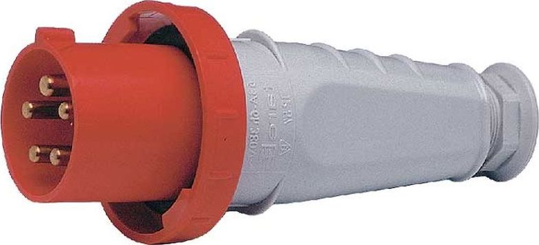 Tarel Wtyczka izolacyjna przenośna 63A 400V 5P IP67 /zaciski gwintowe/ 049
