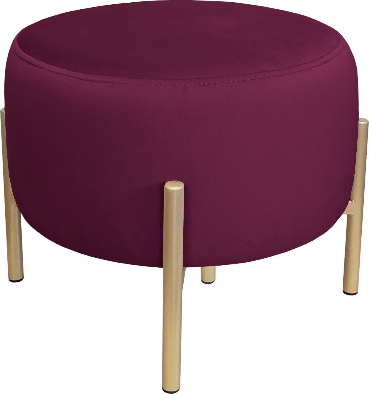 Atos Pufa OLA LOFT ławka podnóżek metal złota MG02