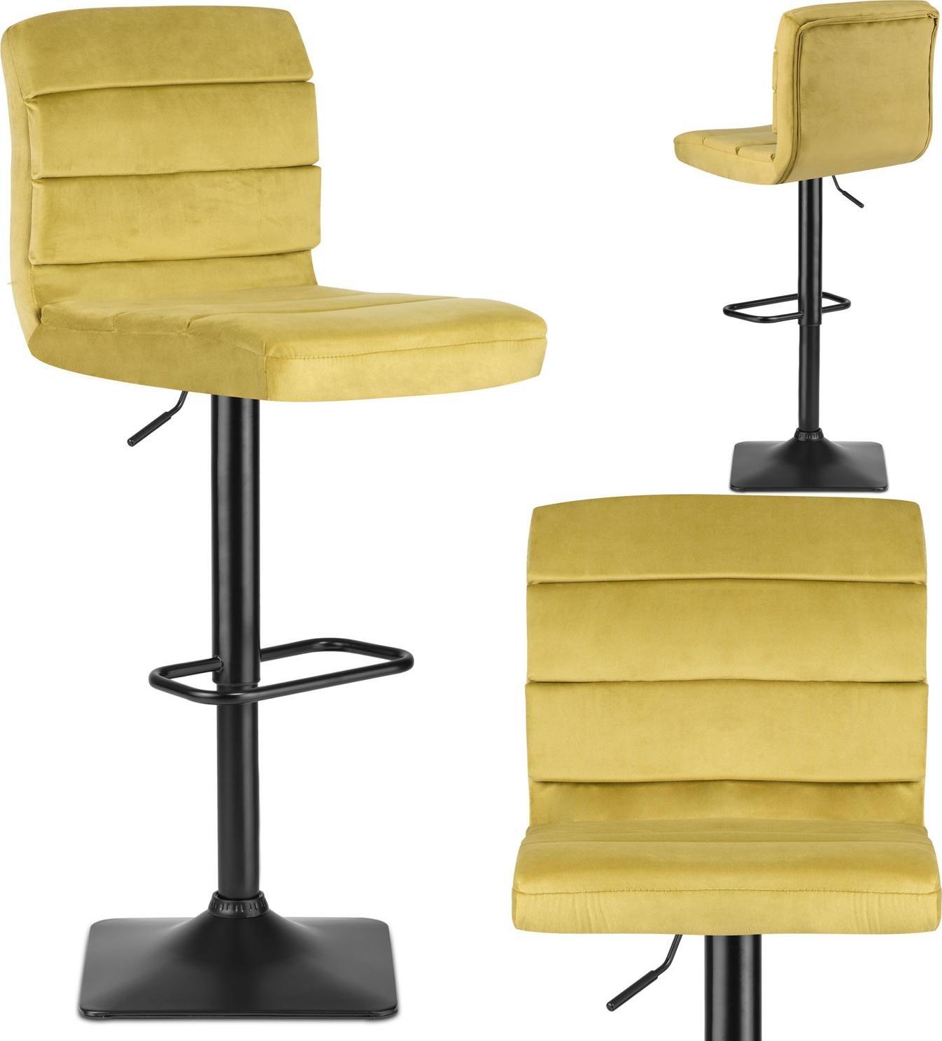 Sofotel Hoker barowy z oparciem Drava żółty