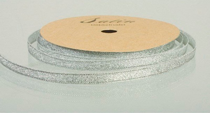 Vrige Metallicbånd 9mm 10m sølv
