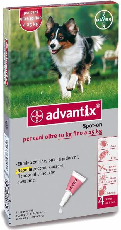 Bayer ADVANTIX SPOT-ON 2.5 MLX4 10-25KG