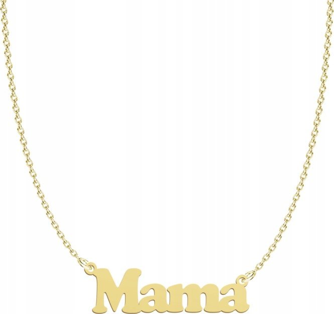 Radziszewska Jewellery Pozłacany Naszyjnik MAMA Dedykacja Gratis