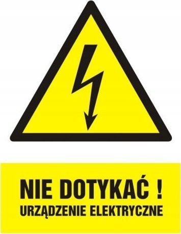 PROCERA Znak TDC, Nie dotykać! Urządzenie elektryczne