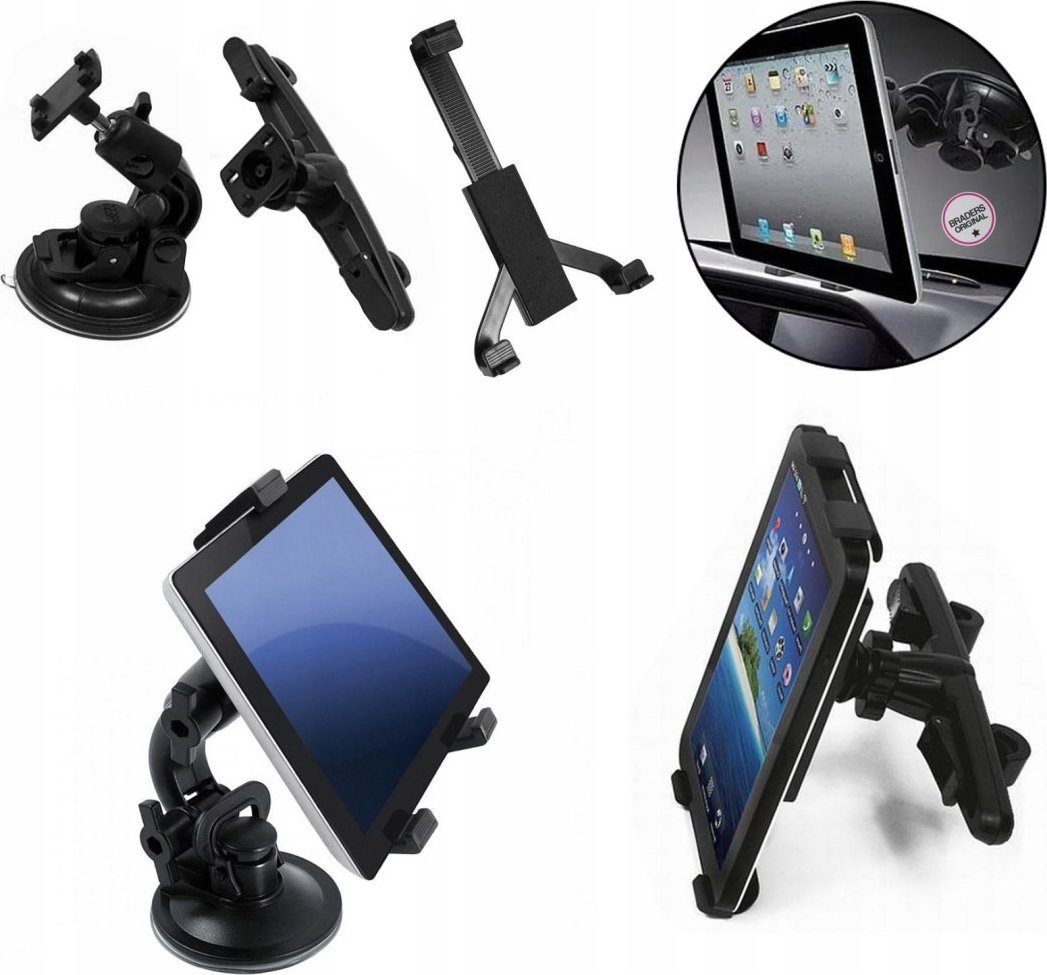 Uniwersalny uchwyt do tabletu 7-12 cali instalacja na zagłówek i szybę