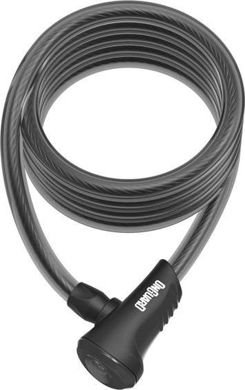 OnGuard Zapięcie rowerowe ONGUARD NEON 8157BL Linka - 10mm 180cm - uchwyt + 2 x Klucze z kodem czarne BAGAZOWNIA uniwersalny