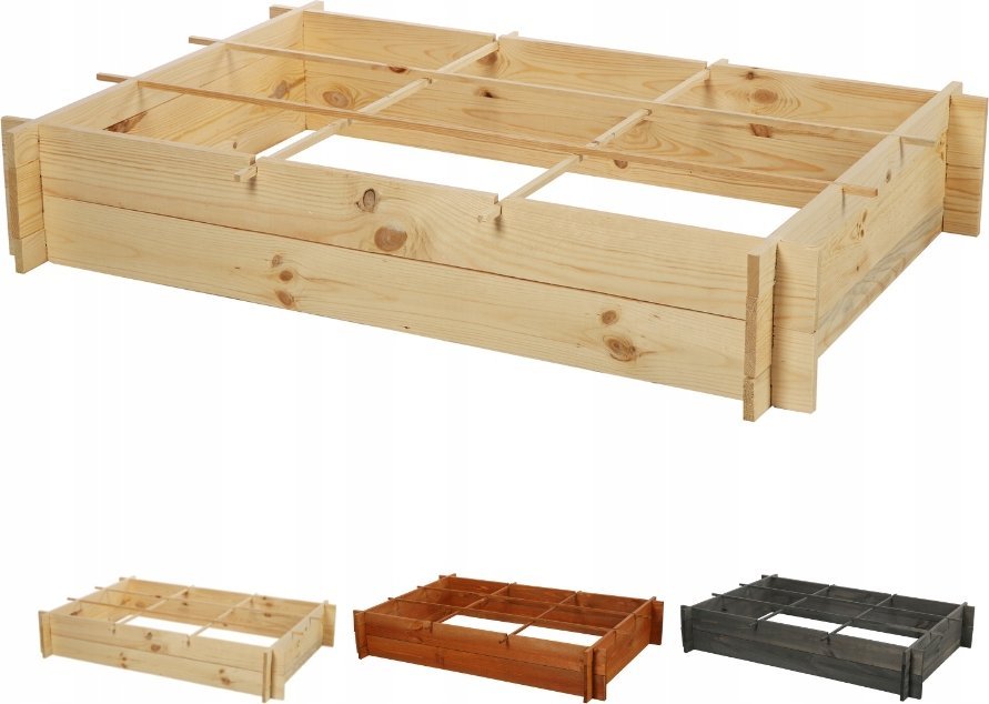 Wamar-Sosenka Drewniana grządka podwyższana ZP05 /80x118cm/ Naturalna Drewno Sosnowe