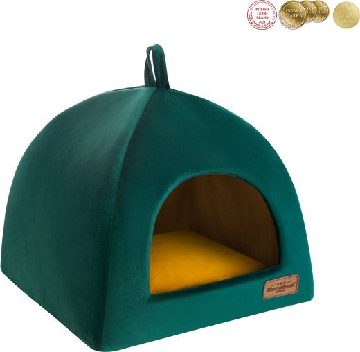 Triton RECOBED budka dla psa Welurove zielona S 40x40cm