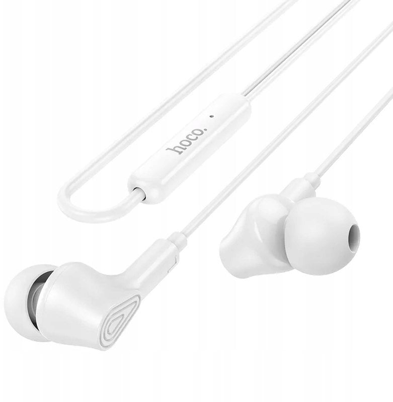 Słuchawki przewodowe douszne Jack 3,5 mm Hoco M102 białe