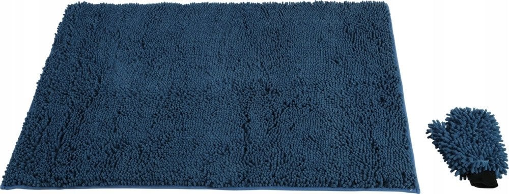 ZOLUX Dywan ręcznik dla psa z rękawicą mikrofibra do suszenia 120x80 nieb