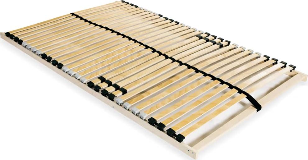 vidaXL Stelaż do łóżka z 28 listwami, drewno FSC, 7 stref, 120 x 200 cm