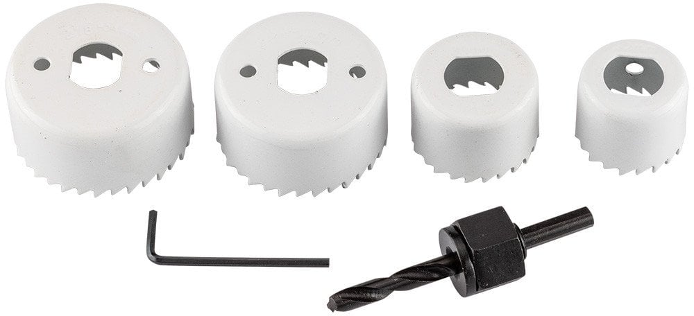 Otwornice z adapterem, 32-54 mm, zestaw 6 szt.