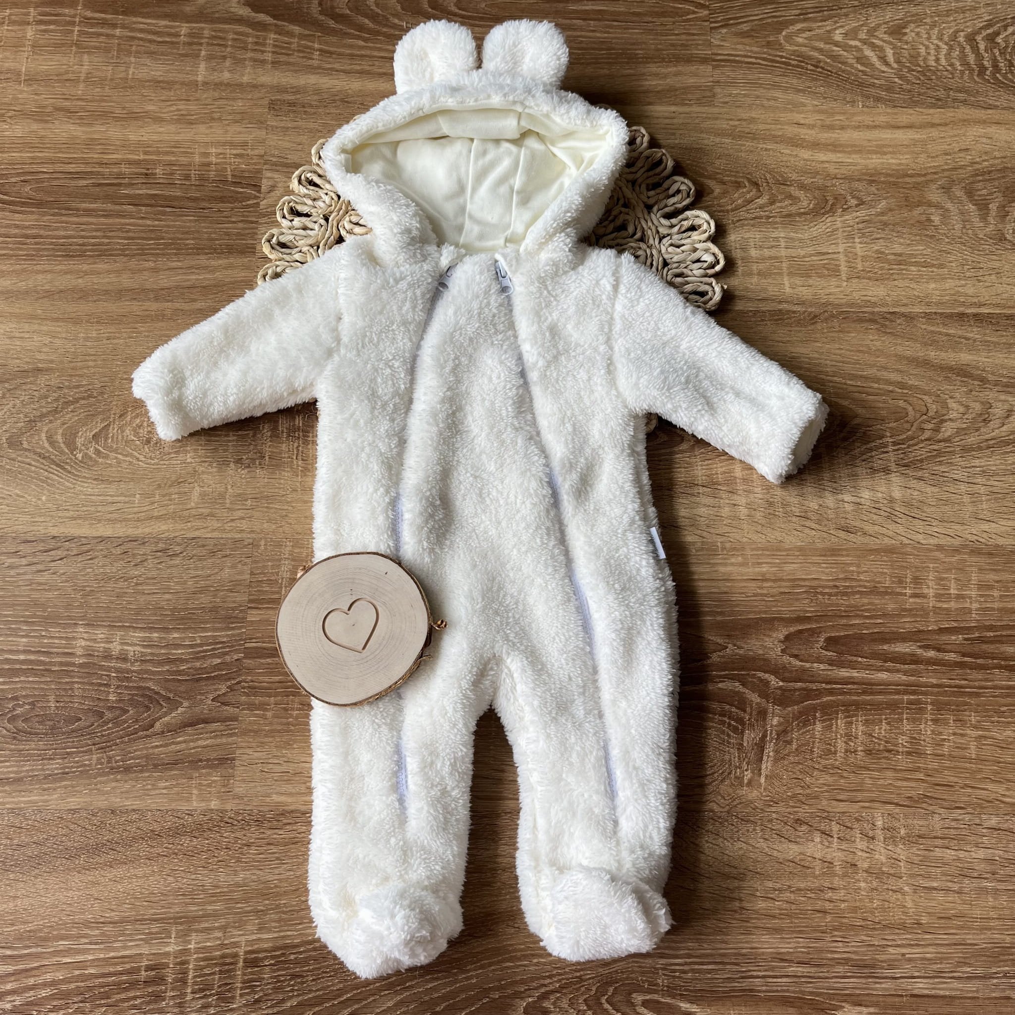 Mamatti Kombinezon dziecięcy Miś ecru