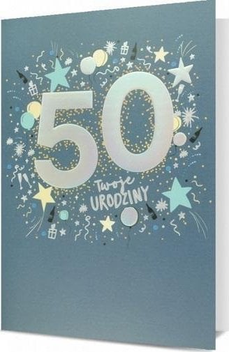 Karnet B6 Urodziny 50