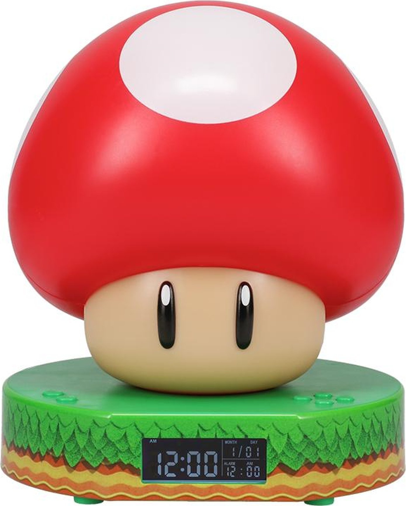 Paladone Super Mushroom - Budzik, zegar cyfrowy (PP10064NNV2)