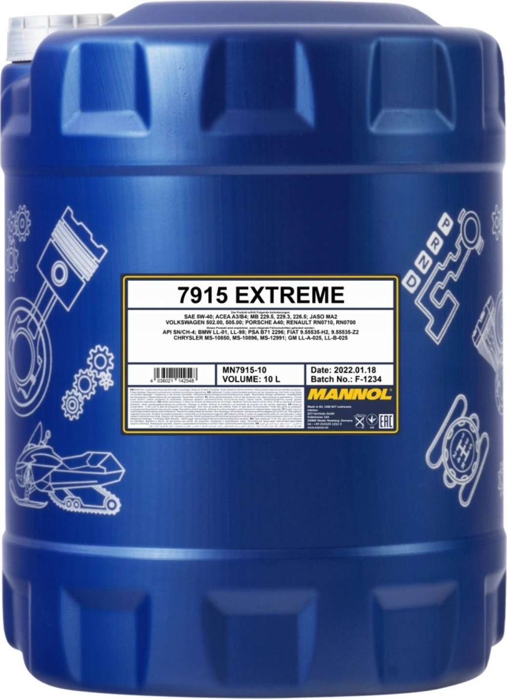 Mannol Mannol Alyva Extreme5W/40sintetinėvarikliams10 L