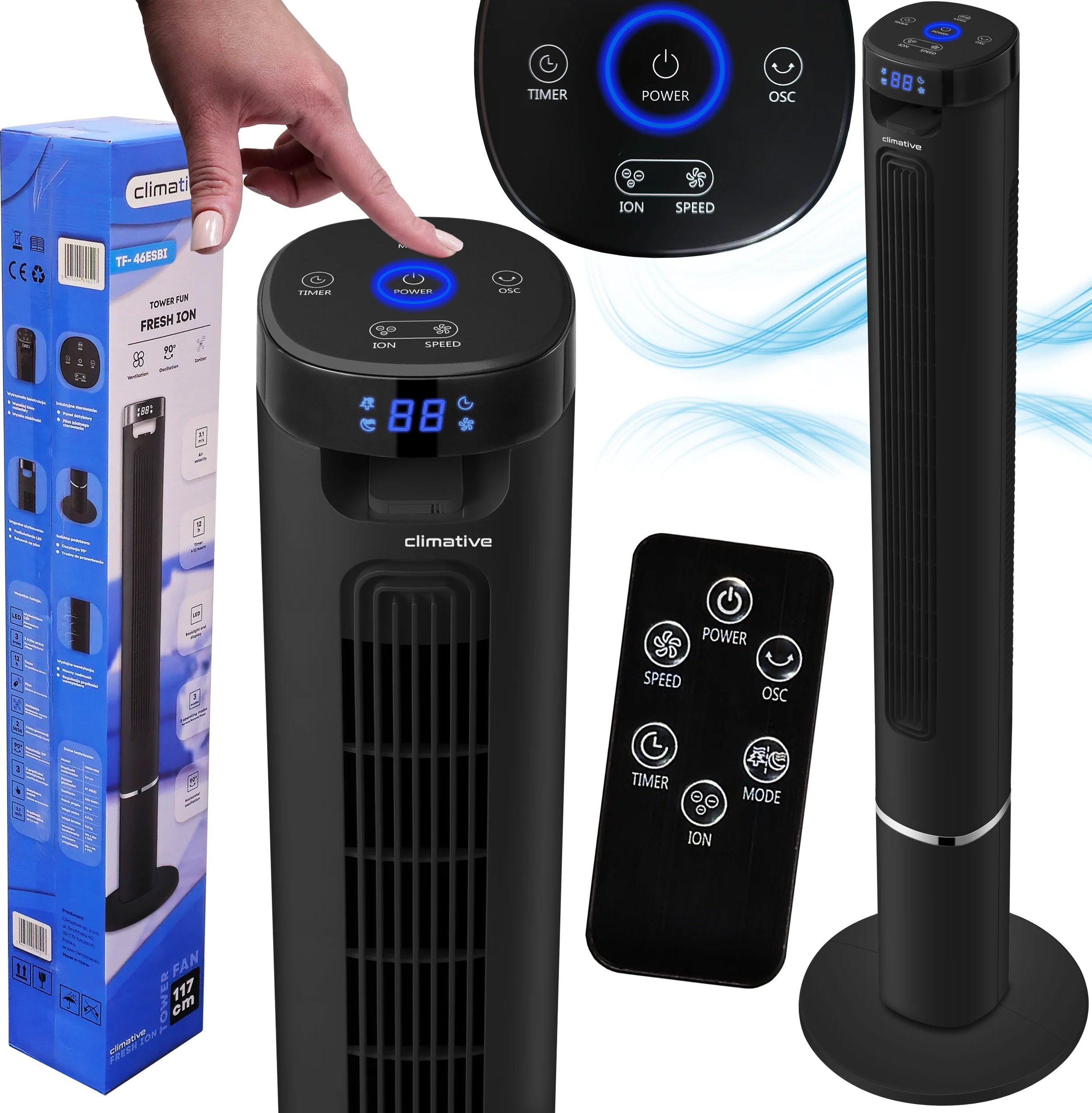 Wentylator CLIMATIVE Wentylator kolumnowy Climative Fresh ION