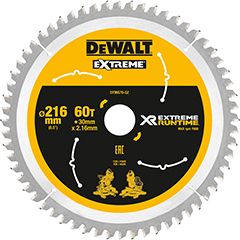 Dewalt Tarcza pilarskia do pilarki tarczowej 216mm 60 zębów (DT99570-QZ)