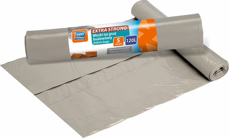 Ravi Worki na gruz budowlany 120l Extra Strong 5szt Gruz120L