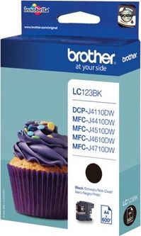 Tusz Brother Brother Tusz LC123 Black 600str 600sh