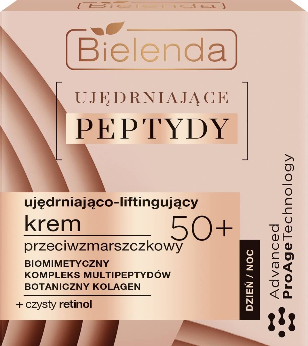 Bielenda Ujędrniające Peptydy 50+ Ujędniająco-Liftingujący Krem przeciwzmarszczkowy na dzień i noc 50ml