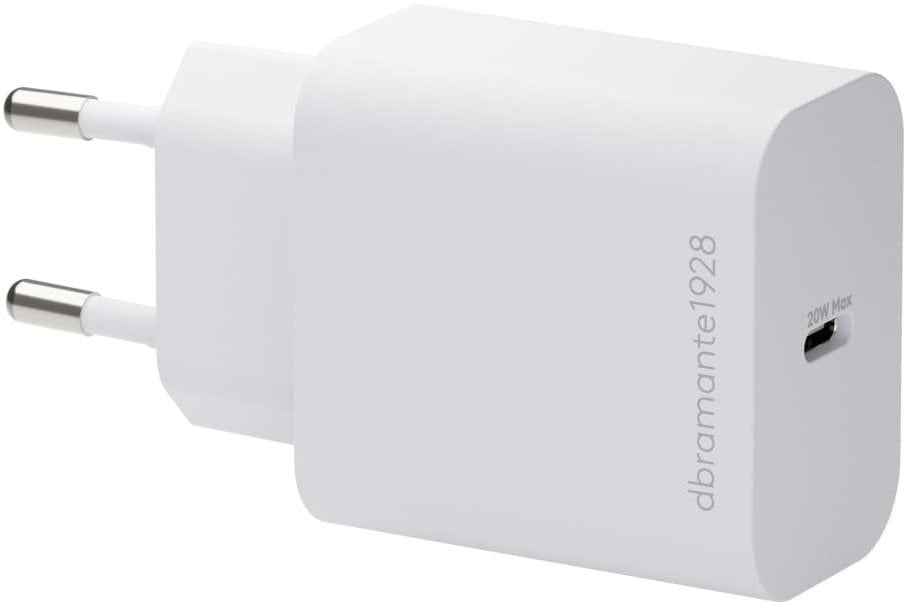 Ładowarka dbramante dbramante1928 re-charge - Zasilacz - Opakowanie zbiorcze - 20 Watt - 3 A - PD/PPS (24 pin USB-C) - biały - Europa