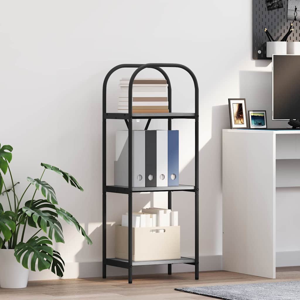 vidaXL Półka na książki Szary dąb sonoma 40 x 30 x 109 cm