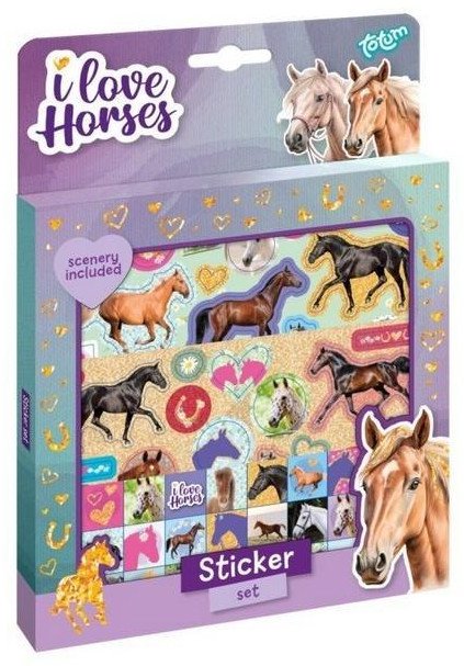 Naklejki I love horses EDUKAMP