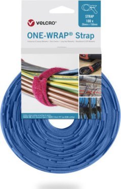 Velcro Taśma do wiązania VELCRO One Wrap 13 mm x 200 mm, 100 sztuk, niebieska