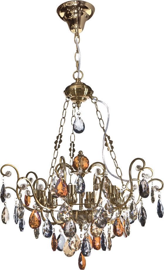 Lampa wisząca Witek Home Lampa wisząca kryształowa Fiori 5039/1P-6CP