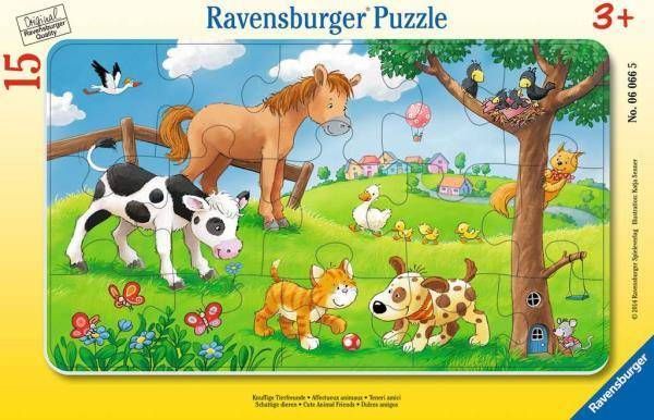 Ravensburger Puzzle 15 Miłośnicy słodkich zwierząt