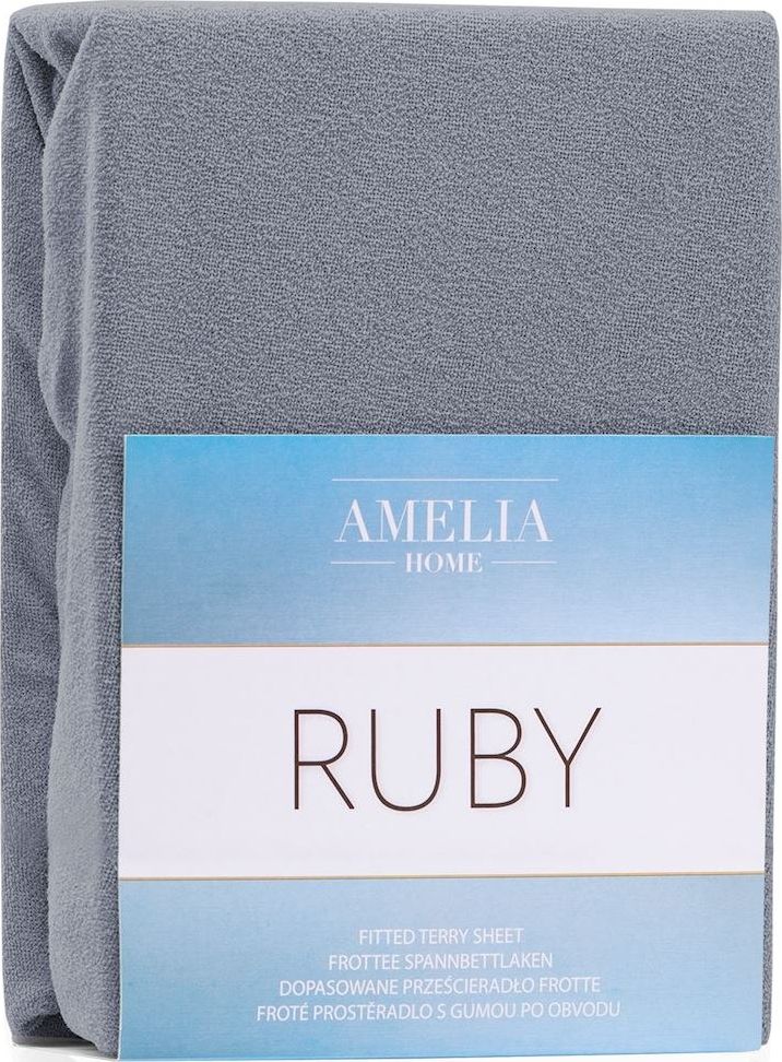 AmeliaHome Amelia Home prześcieradło frotte STEEL70 160-180x200+30
