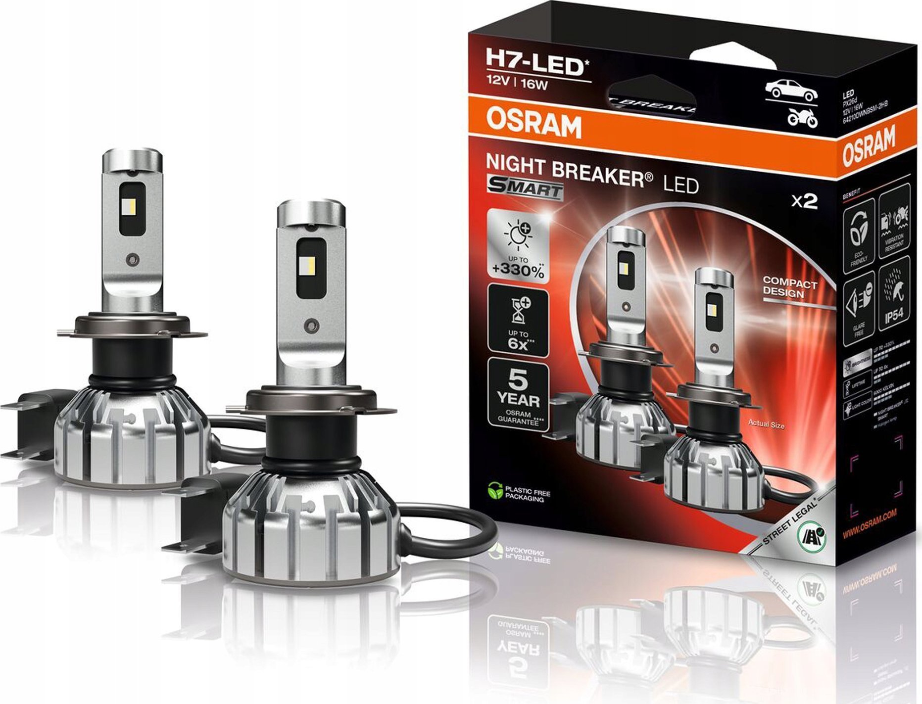 Osram Osram Night Breaker LED Smart - H7 Car Bulbs