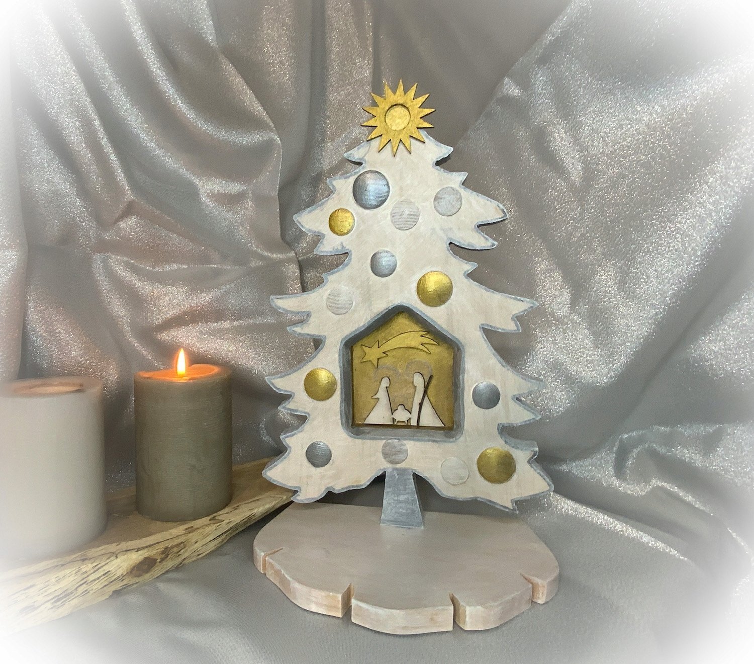 Dekoracja świąteczna ozdobna choinka