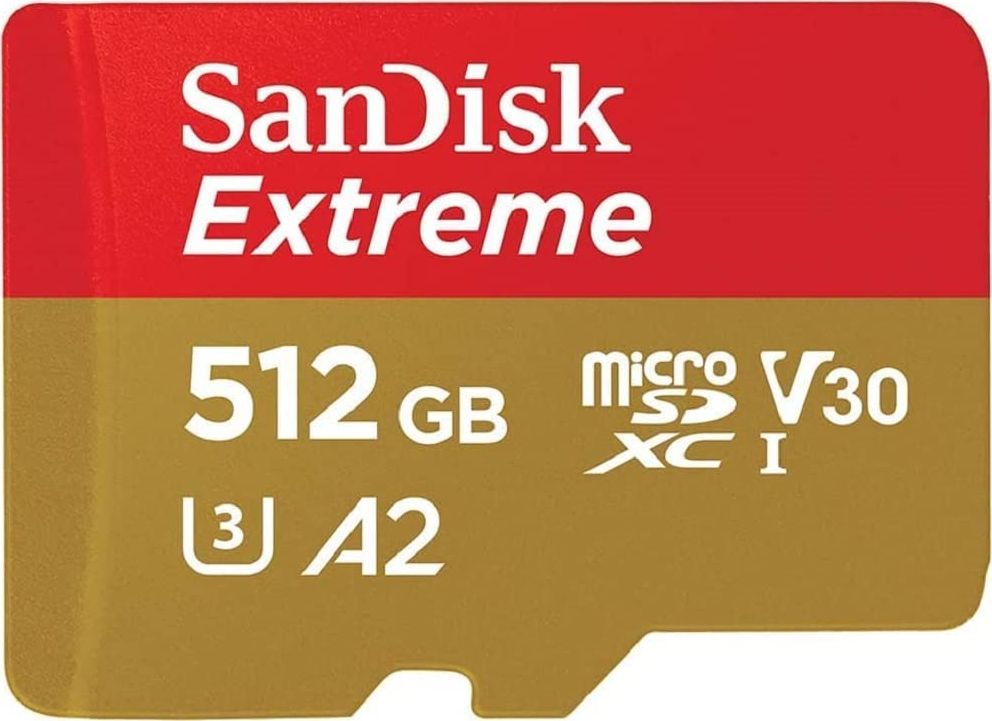 Karta SanDisk Extreme MicroSDXC 512 GB Class 10 UHS-I/U3 A2 V30 (SDSQXAV-512G-GN6MA)