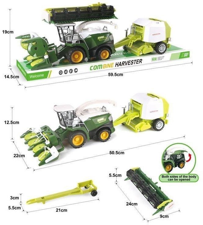 Zestaw kombajnów z belarką do słomy