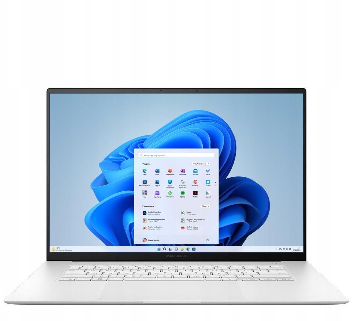 ASUS ZenBook S 16 OLED UM5606KA-RK007W - AI 7 350 | 16" 3K | 120Hz | 24GB | 1TB | W11H | Biały
