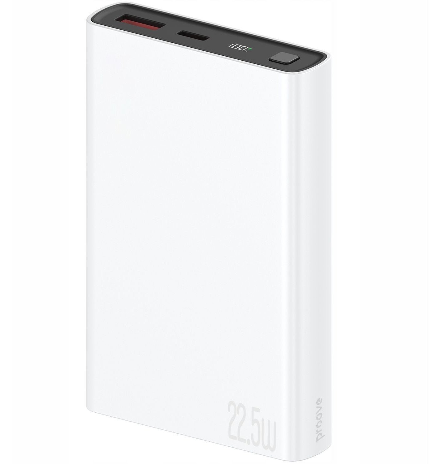 Mocny Powerbank Podróżny 2w1 10000mah 22.5w Usb Usb-a + Usb-c Type-c Proove / Pbf122120002 / Hyper Flux Plus / Biały