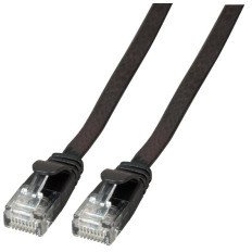 EFB kabel sieciowy czarny 0,5 m Cat6a U/UTP (UTP)