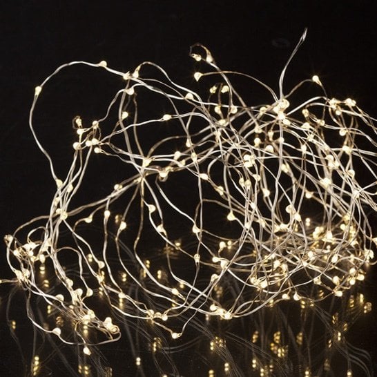 Sirius Home 30726, Silver, Transparent, 200 lamp(s), Non-changeable bulb(s), 6 W, Warm white, 150 cm