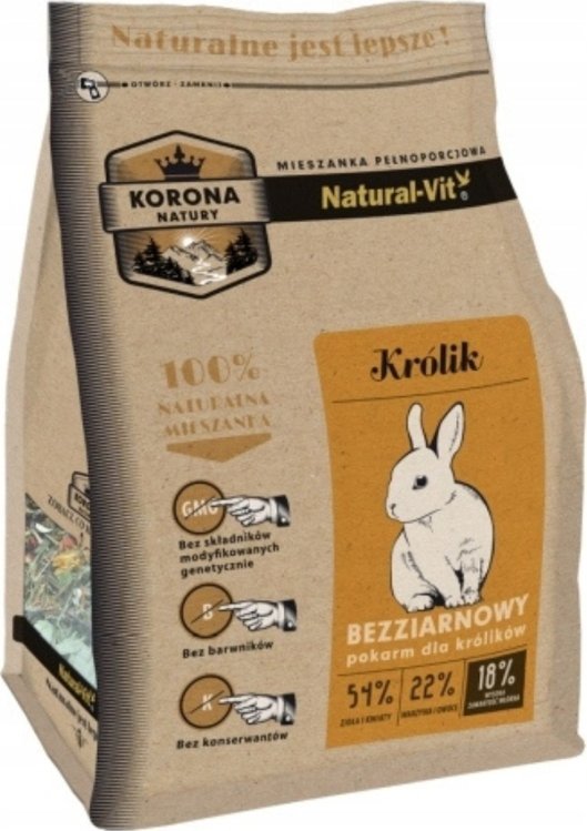 Natural-Vit NATURAL - VIT - Korona Natury mieszanka dla królika 1,6kg