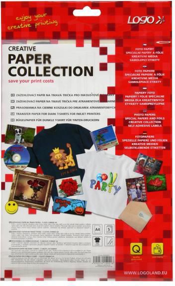 Logo Prasowanka, papier na ciemne koszulki, biały, A4, do drukarek atramentowych, L (15021)