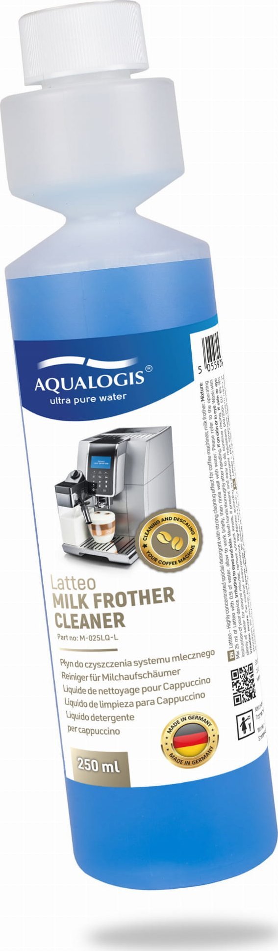 AQUALOGIS Płyn Latteo do Czyszczenia systemu Cappuccino w Ekspresie 250ml