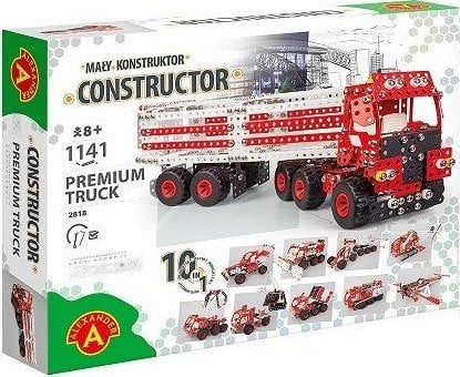 Mały Konstruktor 10w1 PREMIUM TRUCK 1141 elementów 2818 ALEXANDER