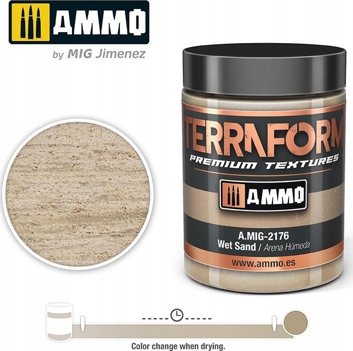 Vallejo Ammo: Terraform Premium Textures - Wet Sand