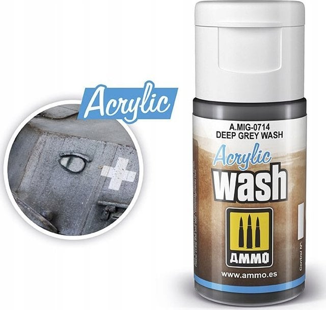 Vallejo Ammo: Acrylic Wash - Deep Grey Wash