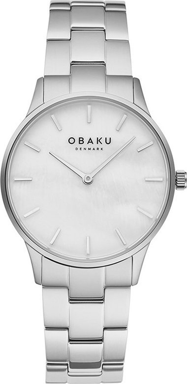 Zegarek OBAKU Zegarek damski Obaku Denmark V247LXCWSC srebrny