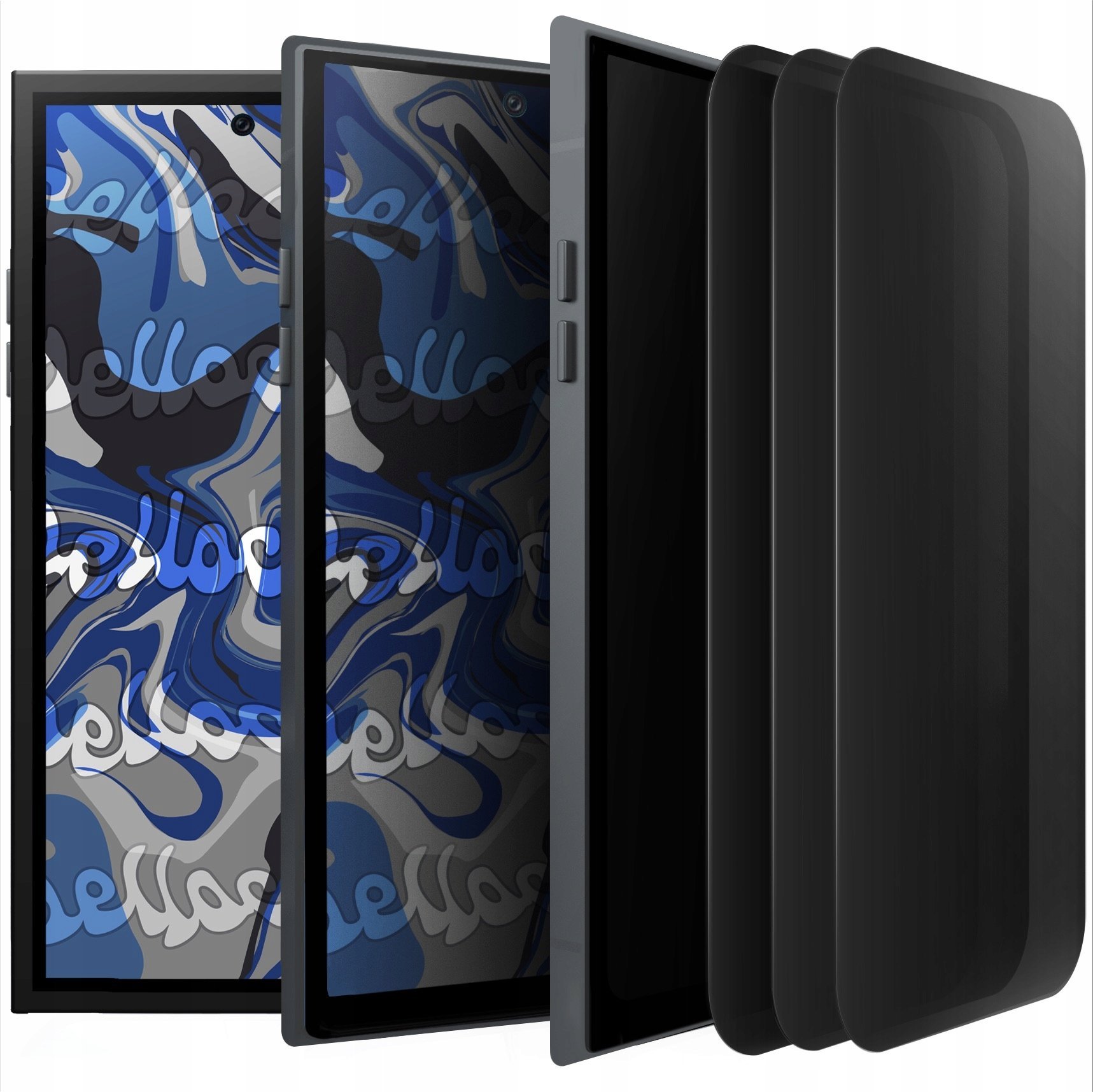 [3-pak] Szkło Hartowane Do Samsung Galaxy S25 Ultra (Antyszpiegowskie, 9H)